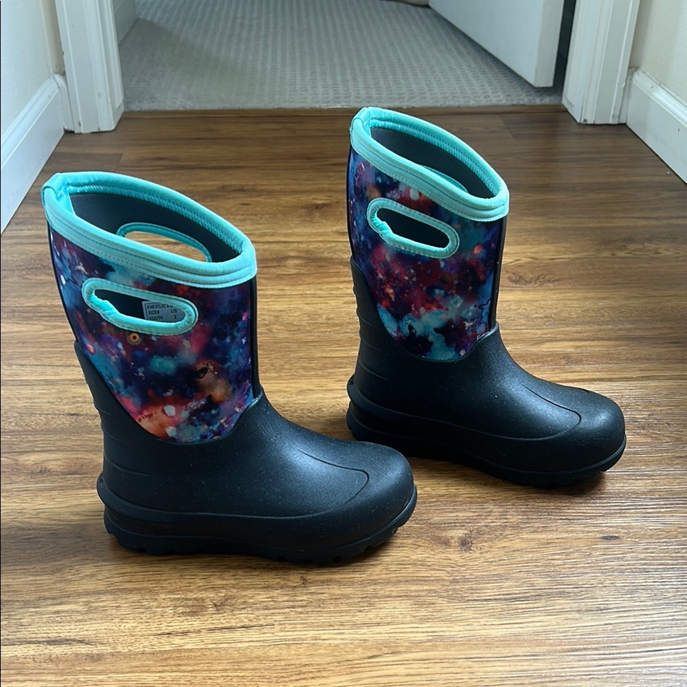 Kids Bogs INSULATED Galaxy Print Boots